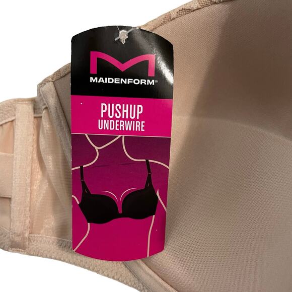 Maidenform Womens Bra Size 38B Push Up Underwire Style P00695 Convertable Strap - Picture 11 of 11